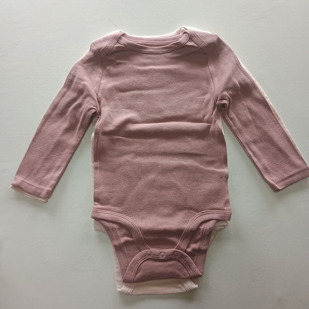 New Cloud Island Baby Bodysuits 4-Pack Pink & Floral 18M - Picture 6 of 7